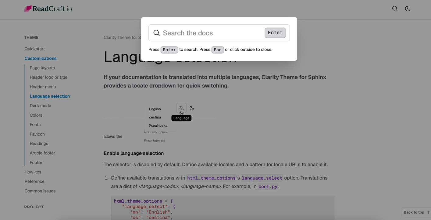 clarity theme screenshot 5